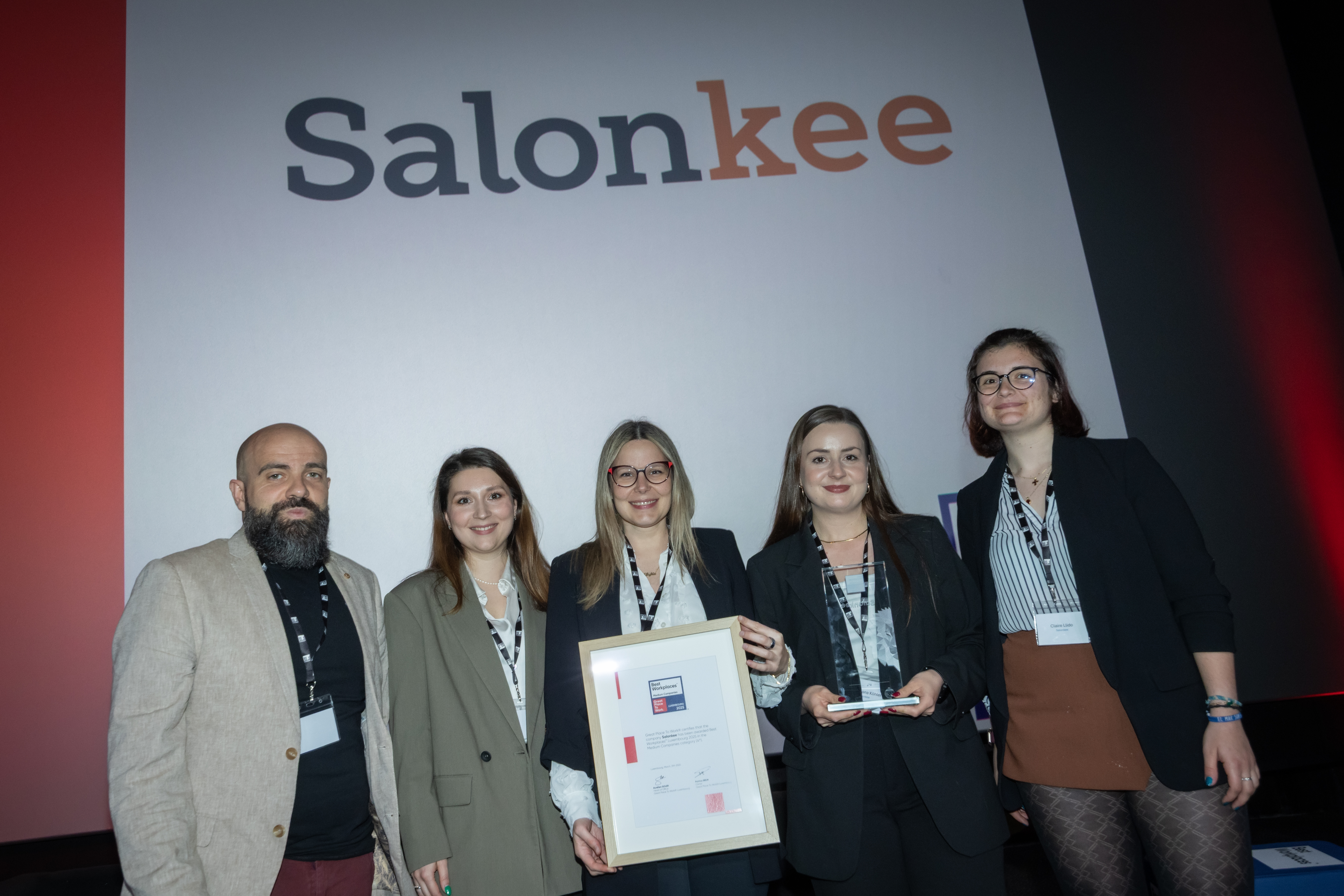 SALONKEE, N°4 Medium Best Workplaces Luxembourg 2025