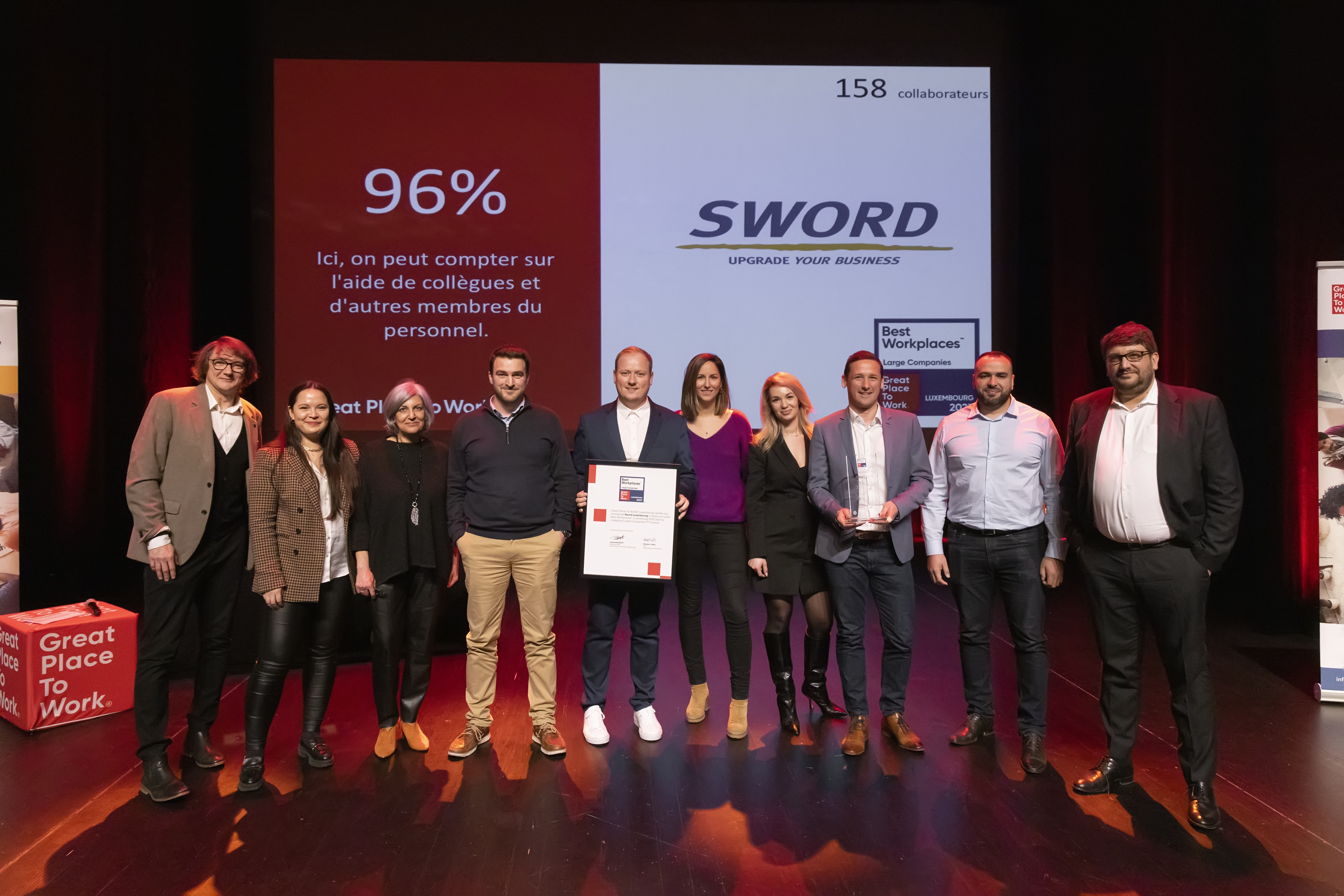  Sword Luxembourg, N°7 Large Best Workplaces™ Luxembourg 2023