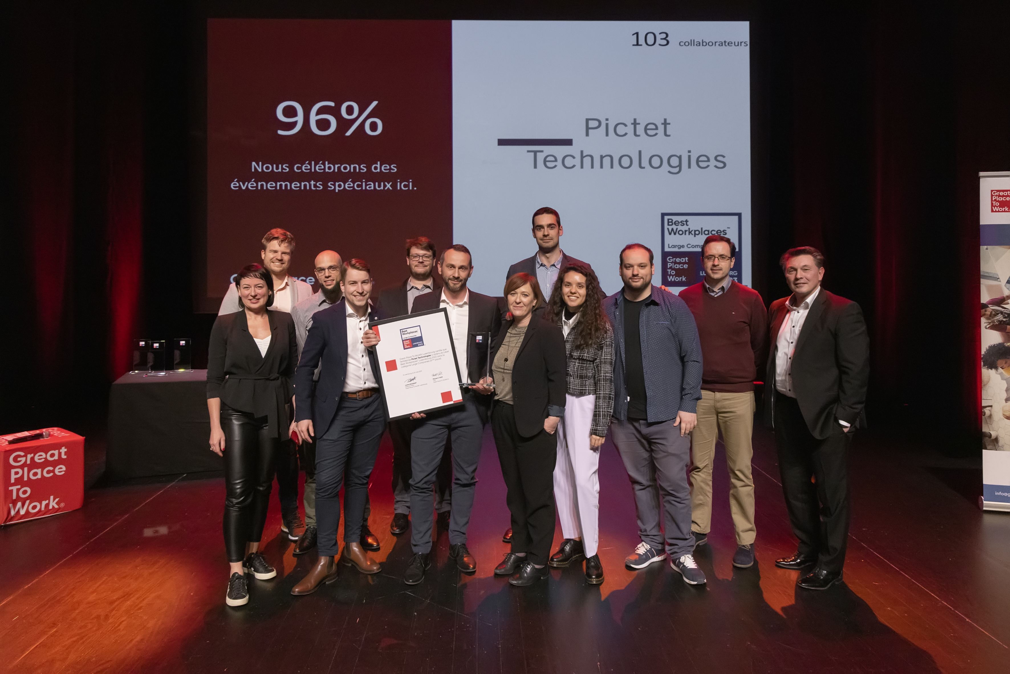  Pictet Technologies, N°4 Large Best Workplaces™ Luxembourg 2023