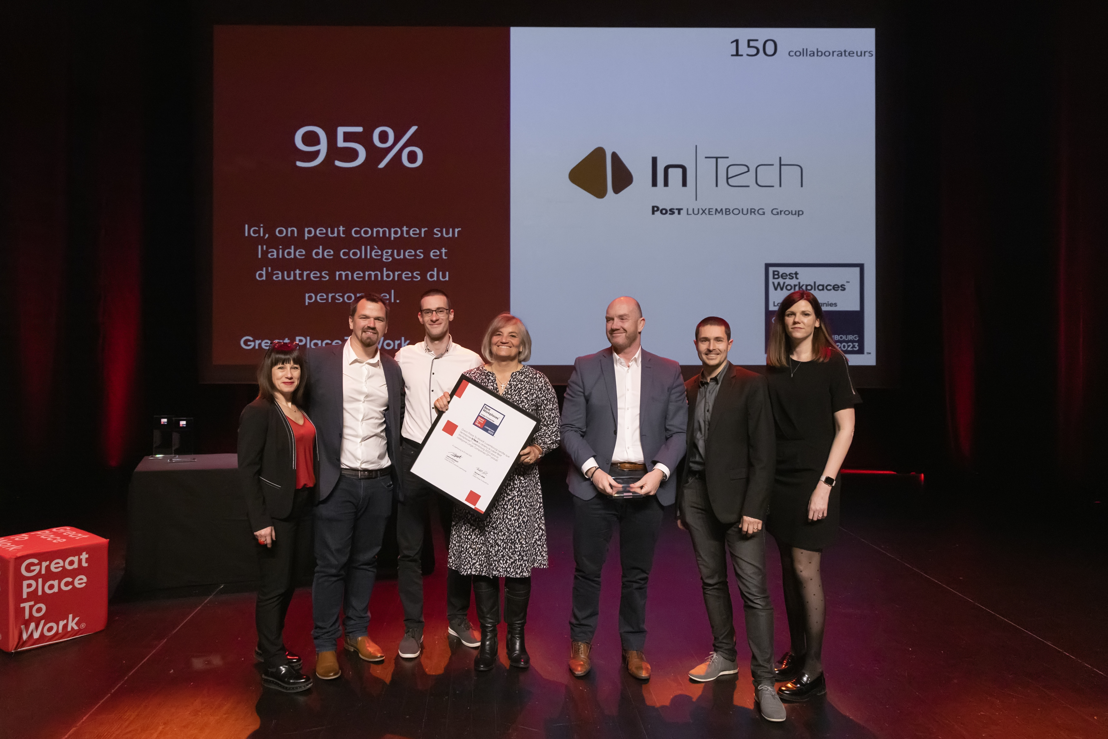  InTech, N°3 Large Best Workplaces™ Luxembourg 2023
