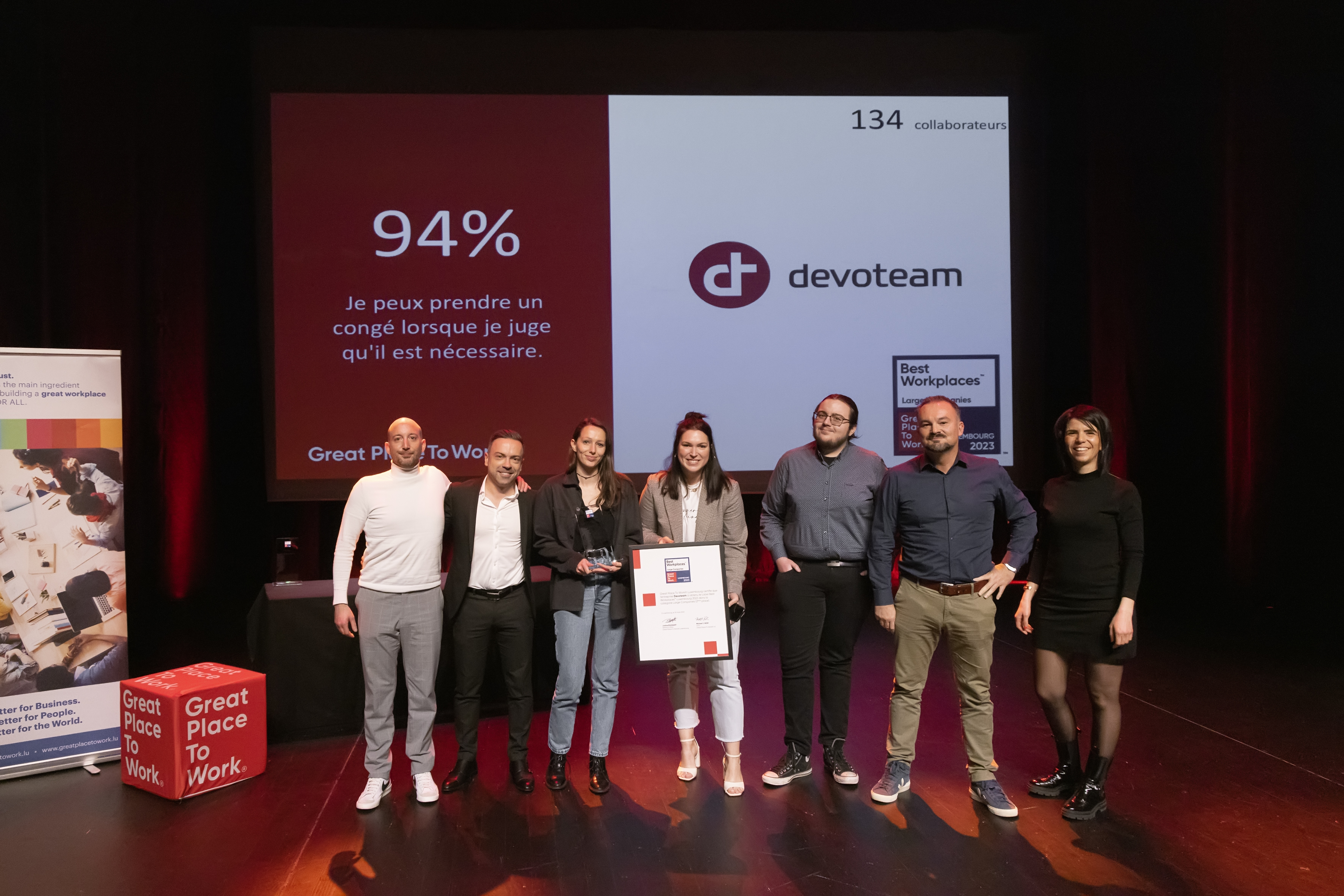  Devoteam, N°2 Large Best Workplaces™ Luxembourg 2023