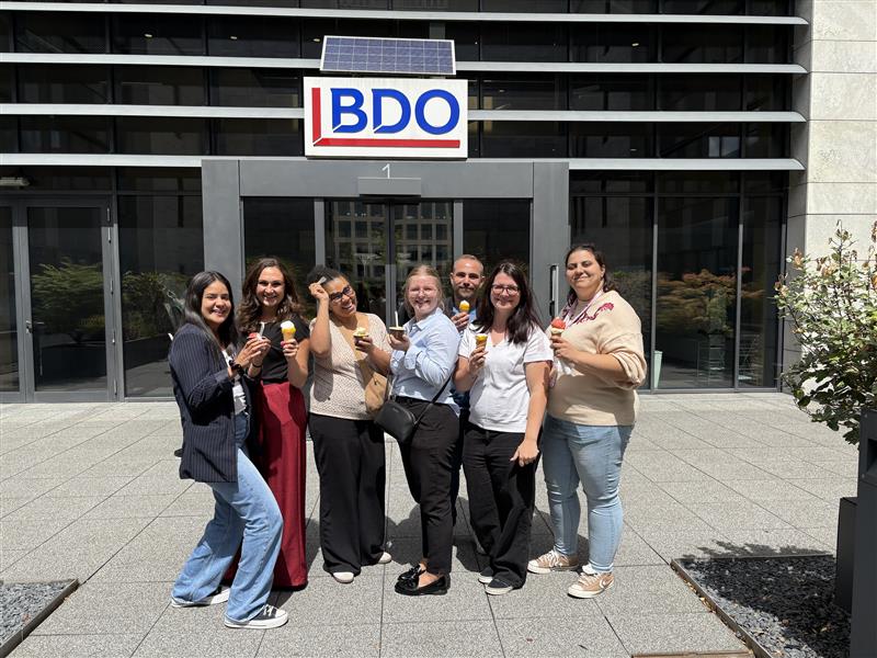 BDO celebrating summer with ice creams.