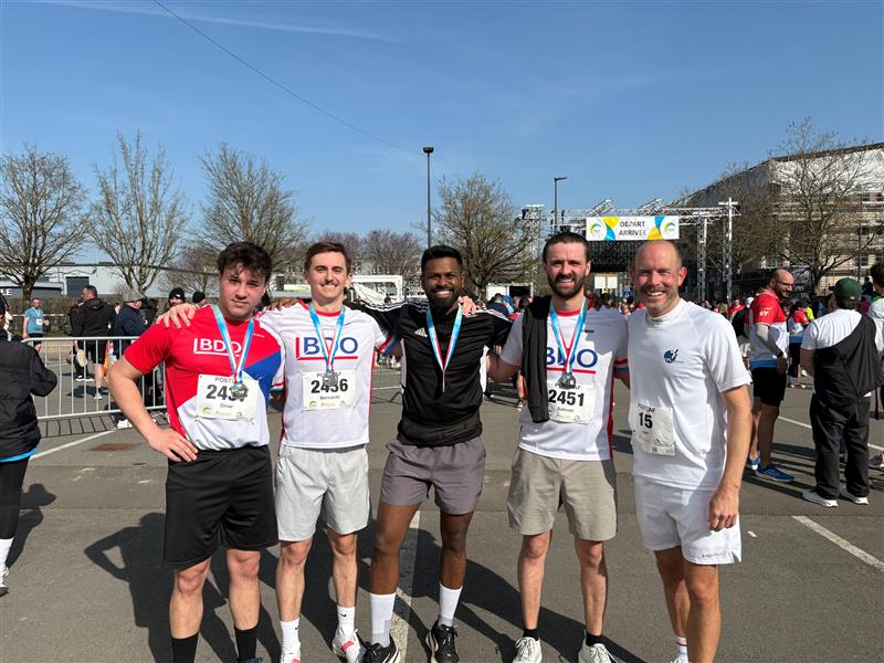 BDO participating in the Postlaf race. 