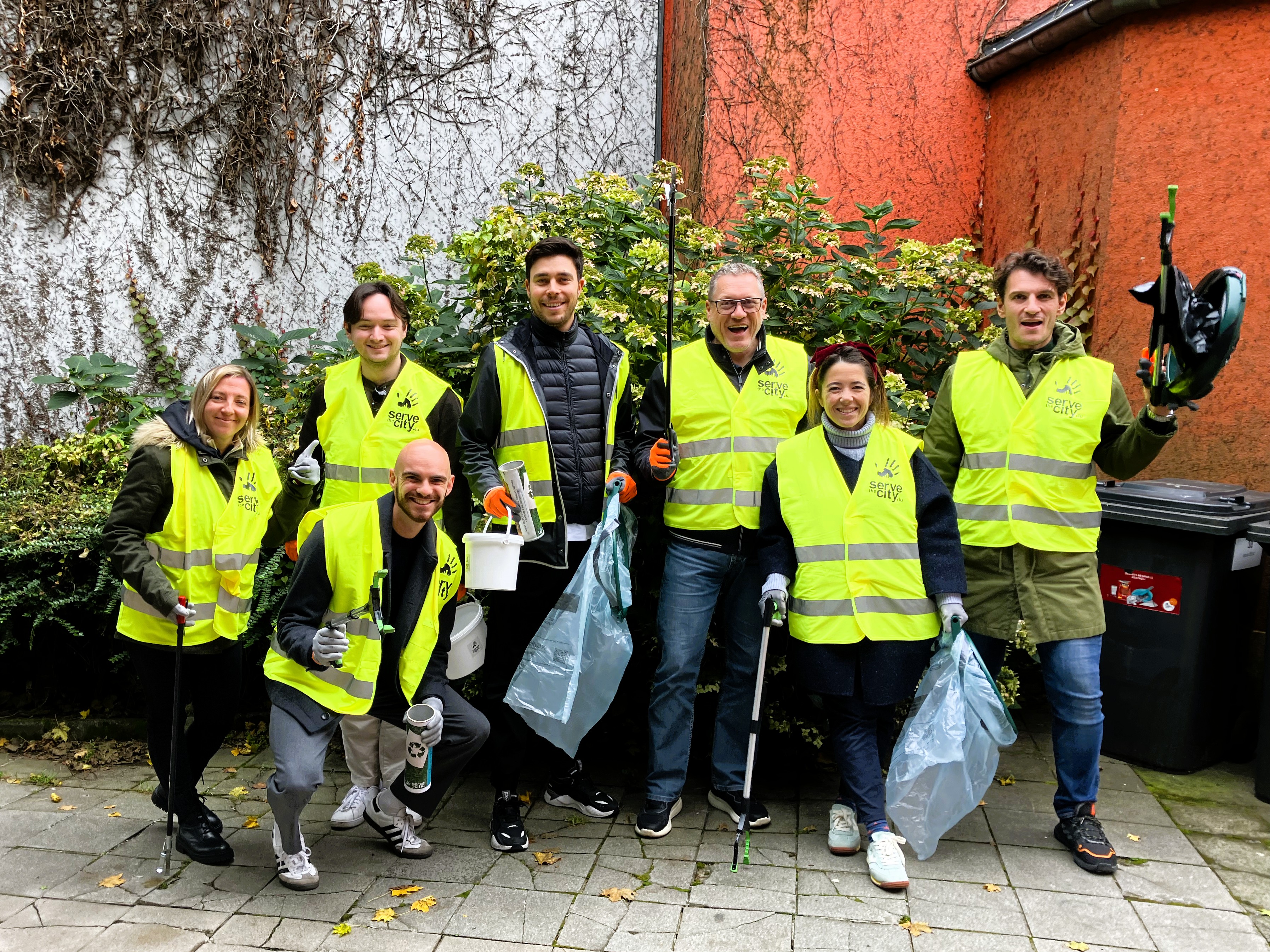 Employees are able to help their community, cleaning the streets of Luxembourg as part of our 'Well-being Week'.