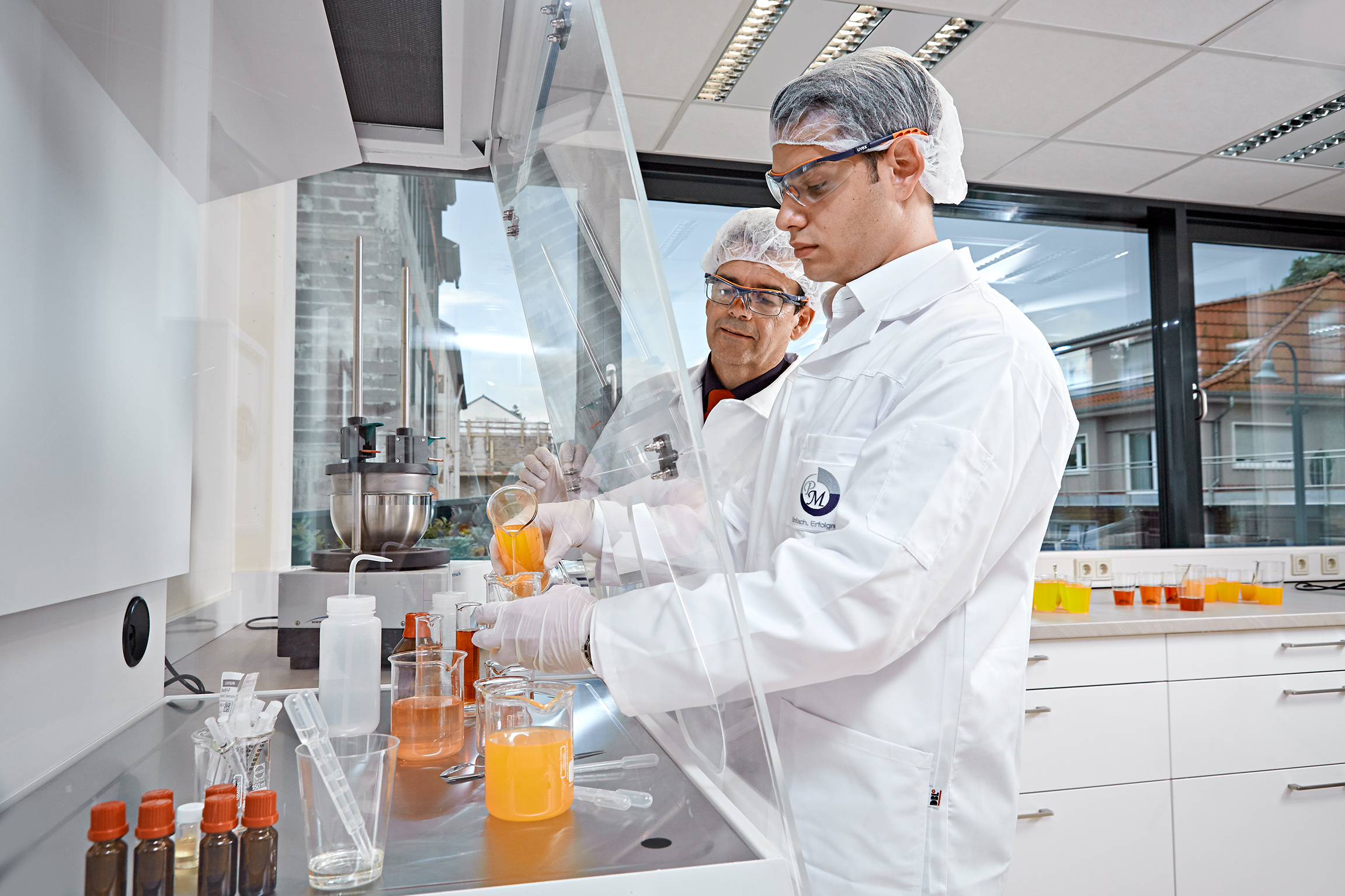 PM-International's Research & Development team working with FitLine products