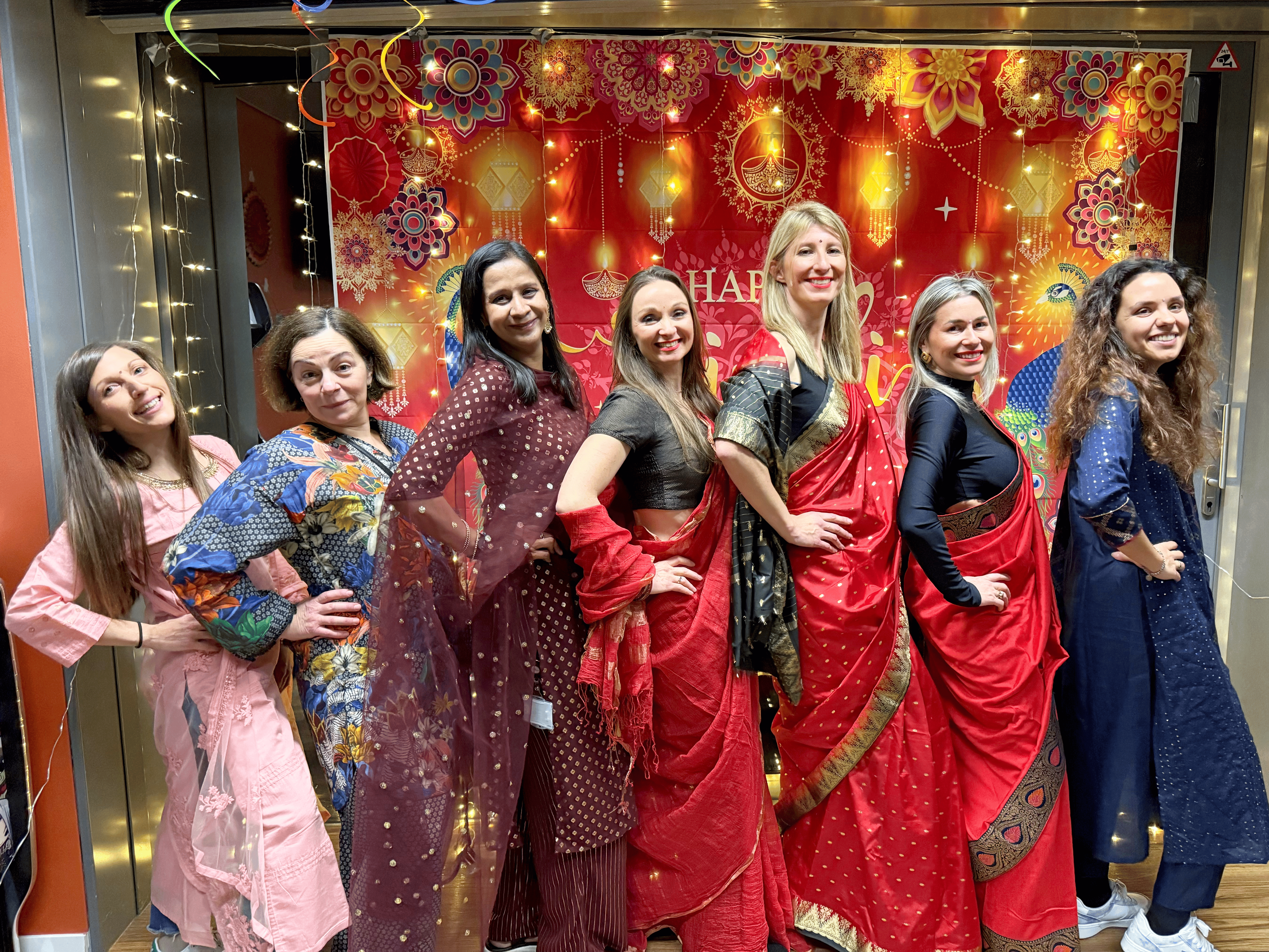 Celebrating Diwali by the staff to the staff. Discovering spiritual meaning, indie food and wearing traditional outfits